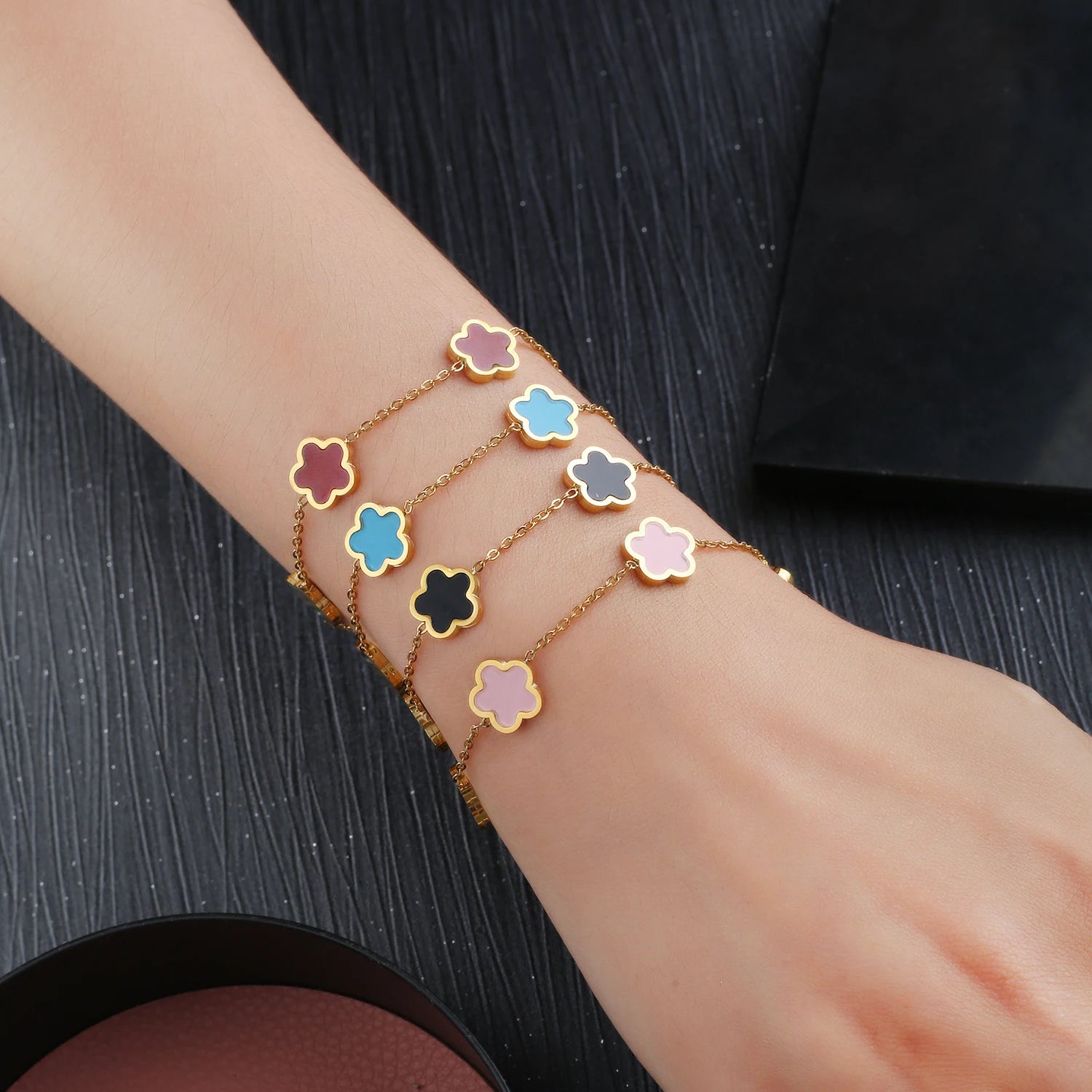 Clover Bracelet Gold-Plated