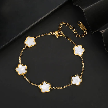 Clover Bracelet Gold-Plated